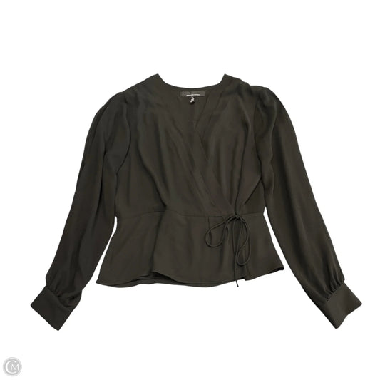 Blouse Long Sleeve By White House Black Market In Black, Size: L