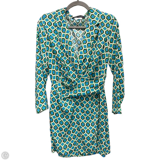 Dress Casual Short By Zara In Blue & Green, Size: S