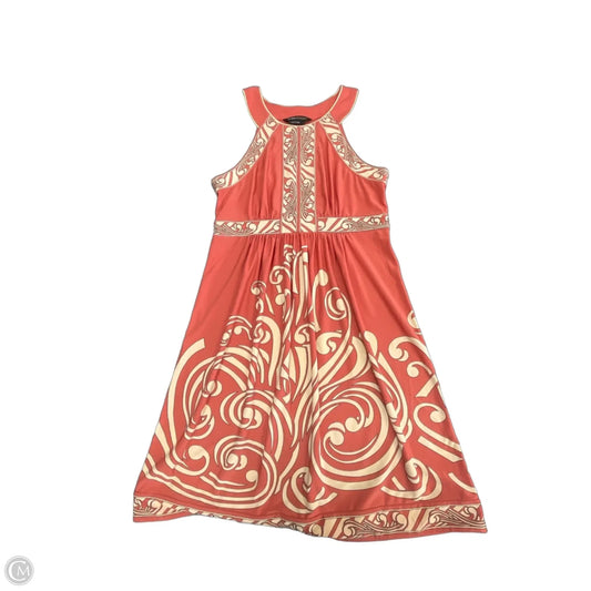 Dress Casual Short By Bcbgmaxazria In Red & Tan, Size: S