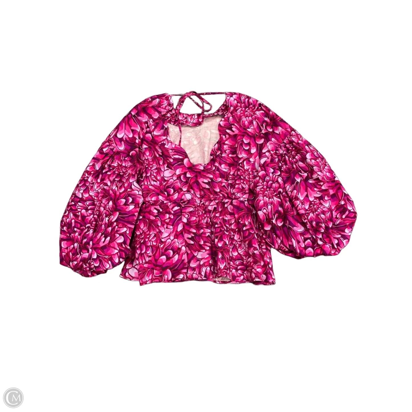 Blouse 3/4 Sleeve By Target-designer In Pink & Purple, Size: L