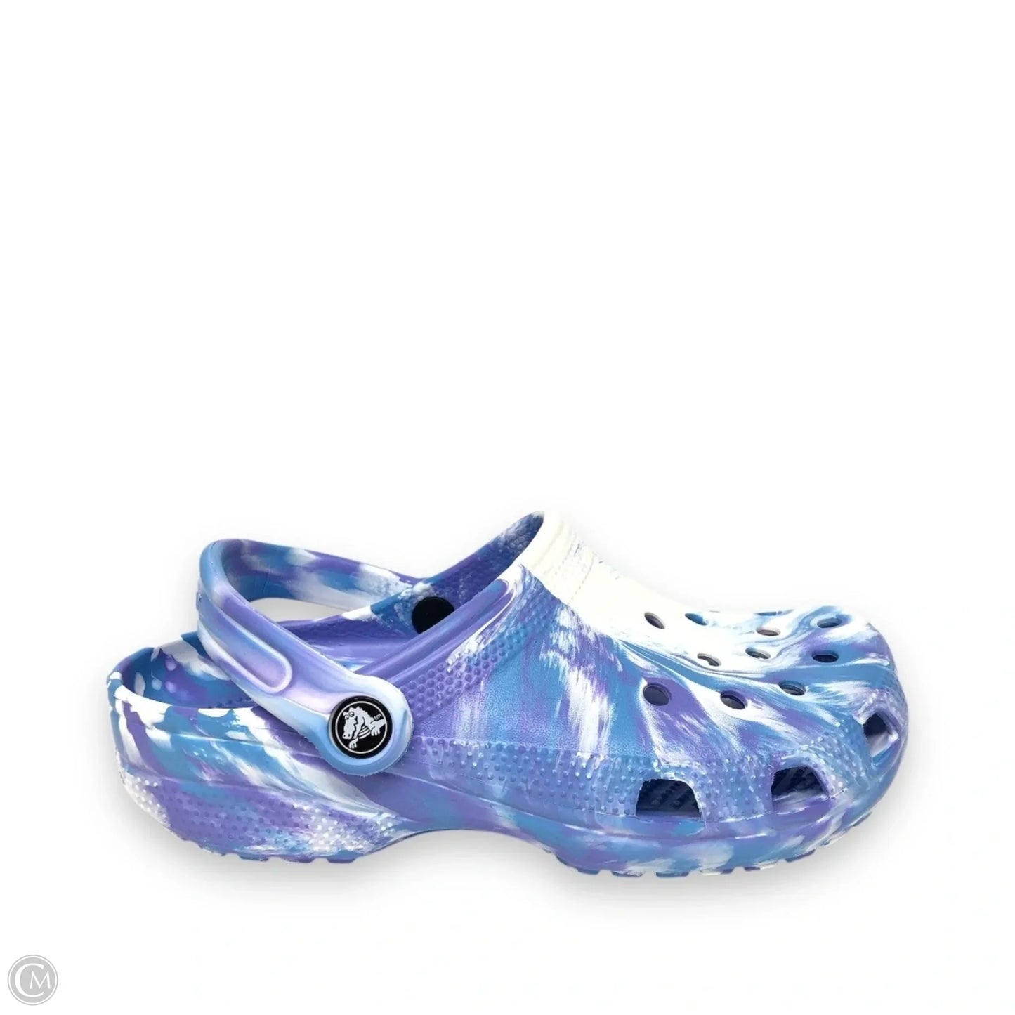 Shoes Flats By Crocs In Tie Dye Print, Size: 7
