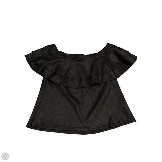 Top Short Sleeve By Voy In Black, Size: L