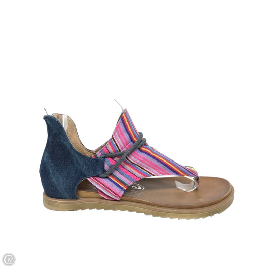 Sandals Flats By Very G In Blue, Size: 8.5