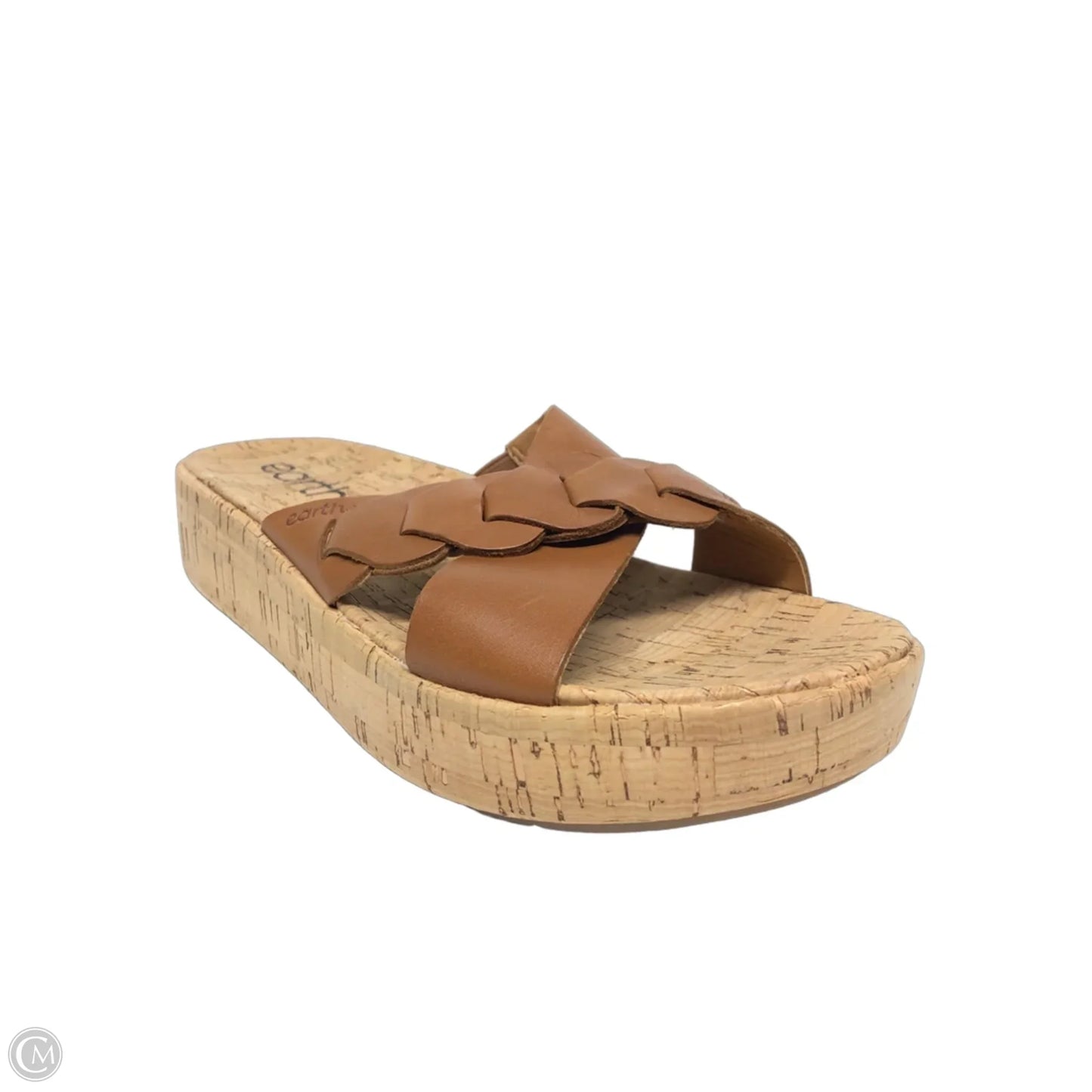 Sandals Heels Wedge By Earth In Brown, Size: 7