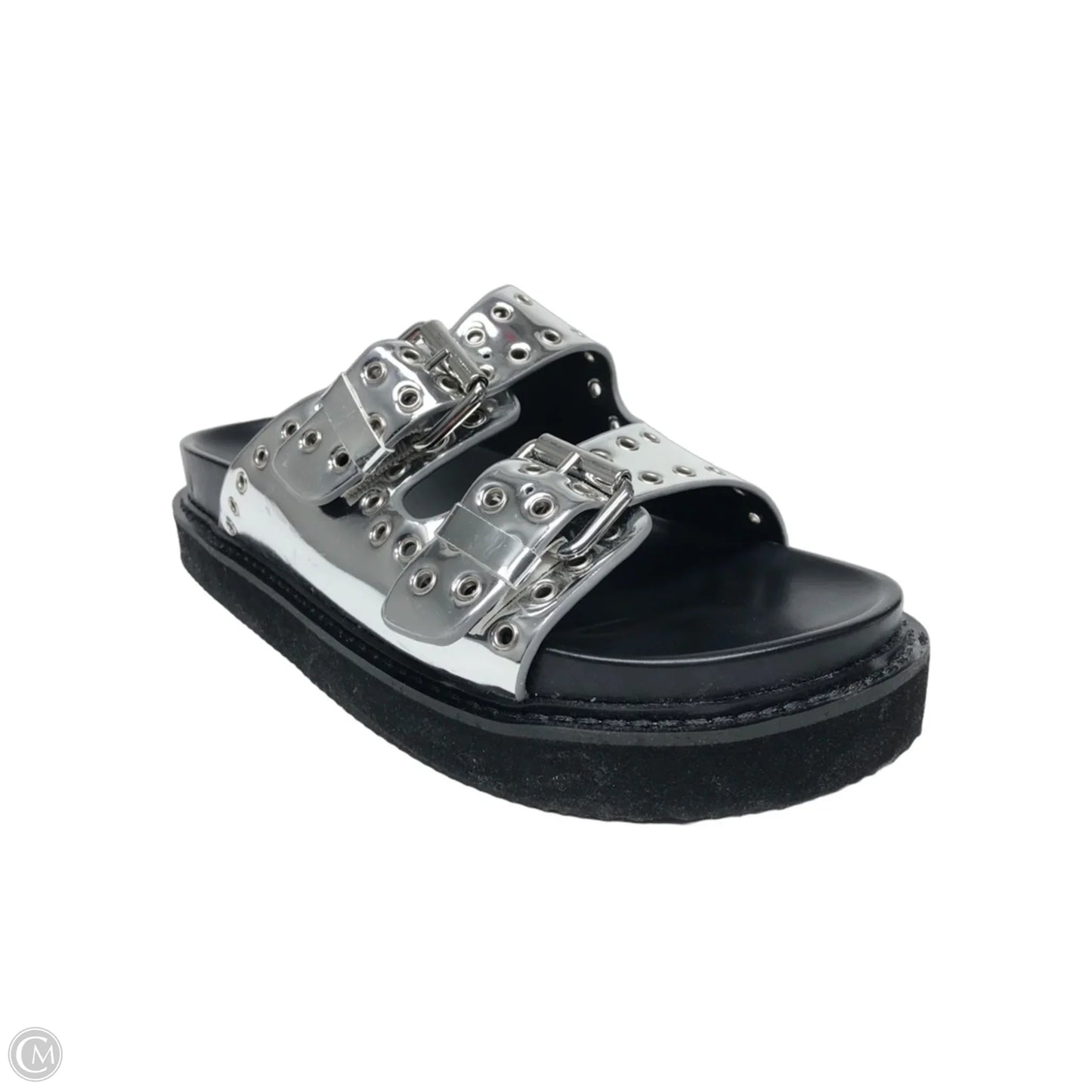 Sandals Flats By Nine West In Silver, Size: 7