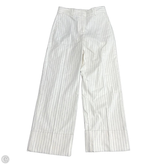 Pants Cropped By Loft In Striped Pattern, Size: 0p