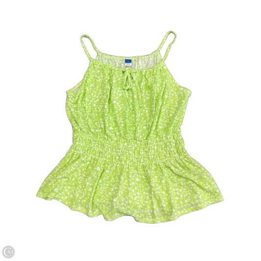 Top Sleeveless By Old Navy In Green, Size: L