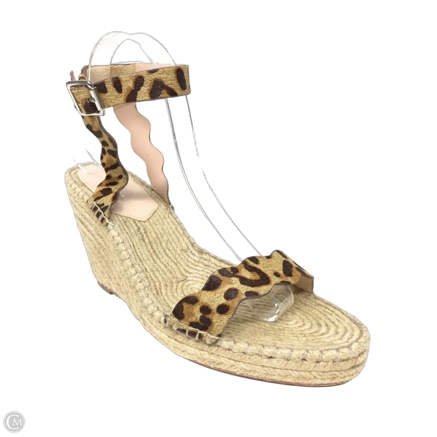 Sandals Heels Wedge By Loeffler Randall In Leopard Print, Size: 9.5