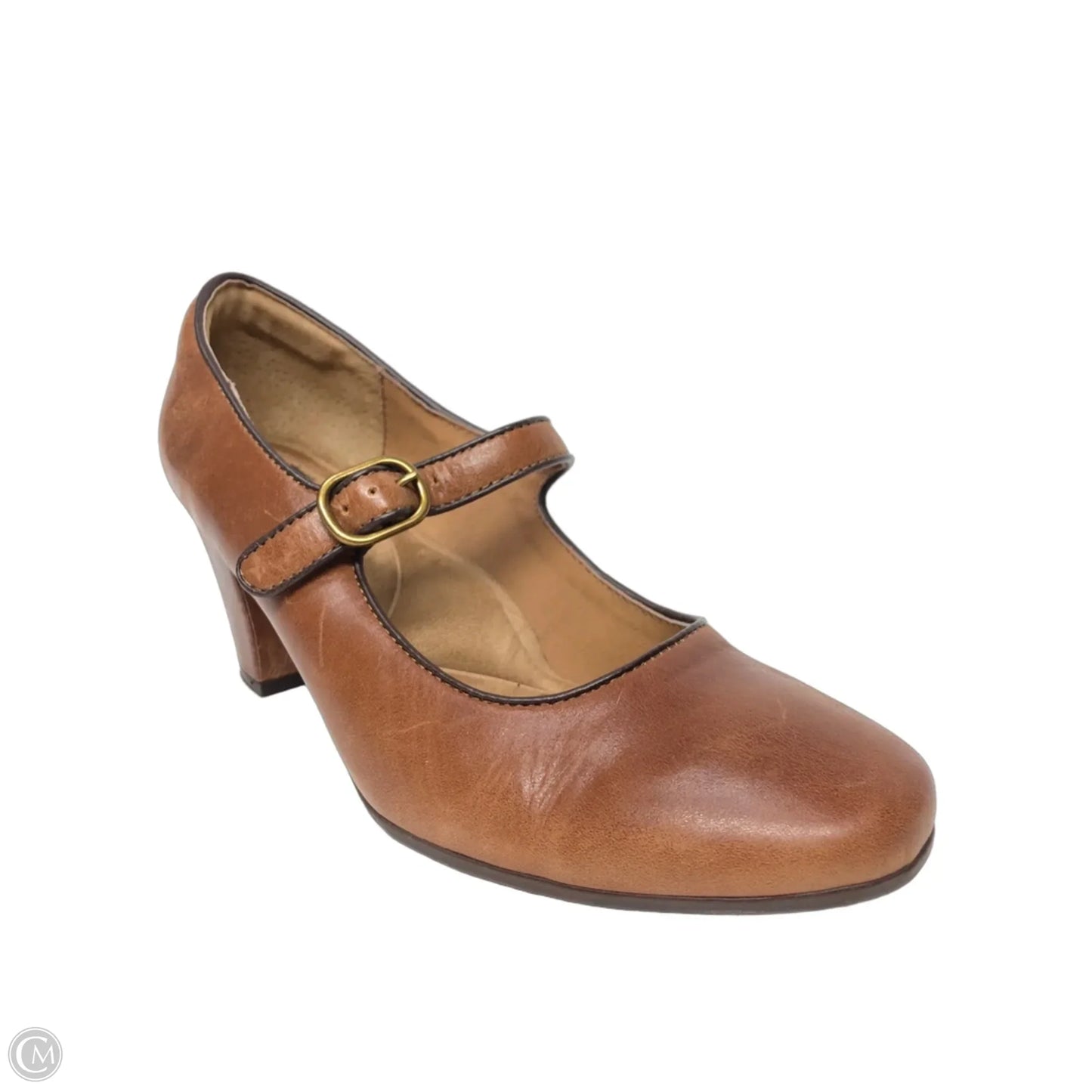 Shoes Heels Block By Sofft In Brown, Size: 8