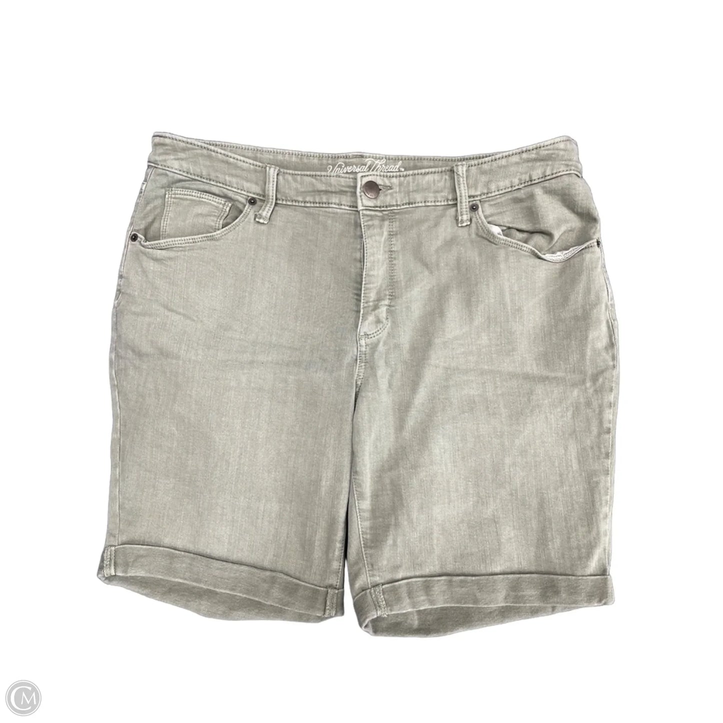 Shorts By Universal Thread In Green Denim, Size: 16