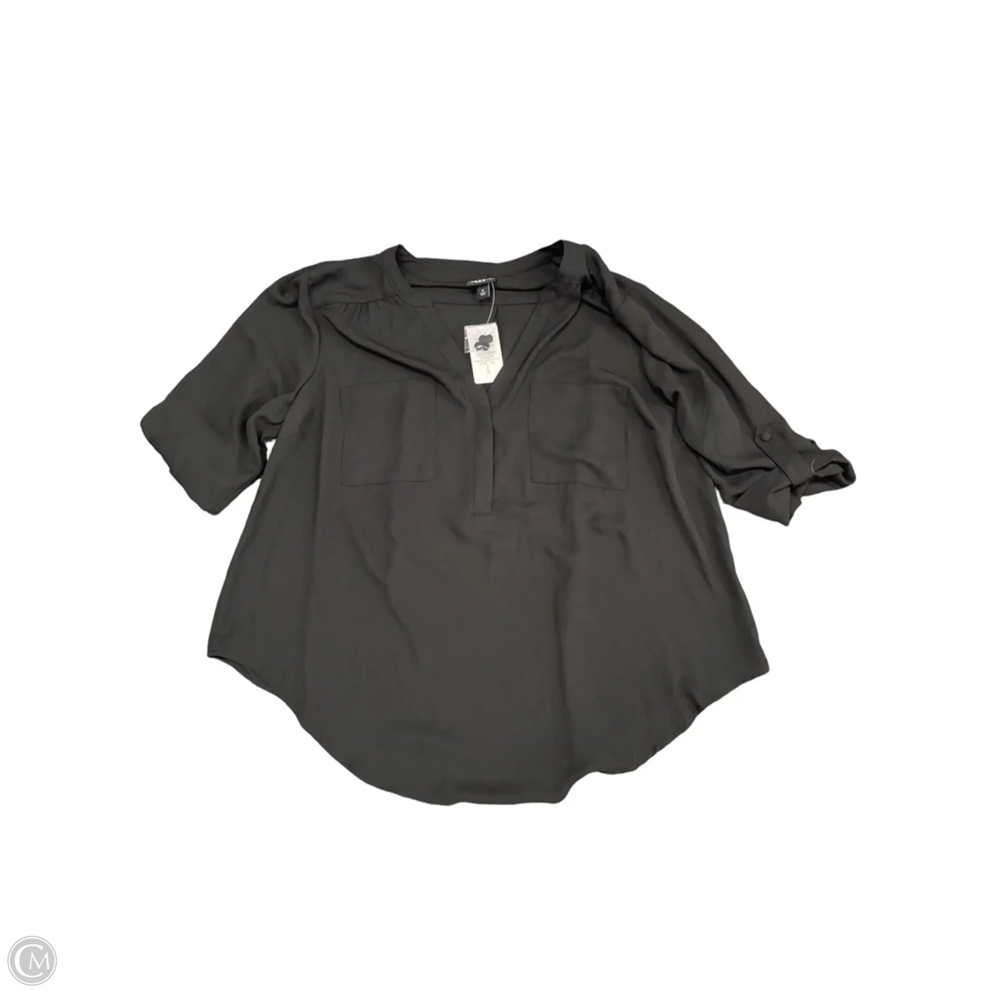Top 3/4 Sleeve By Torrid In Black, Size: L