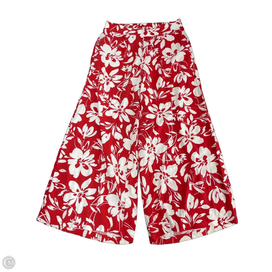 Pants Wide Leg By Torrid In Red & White, Size: 1x