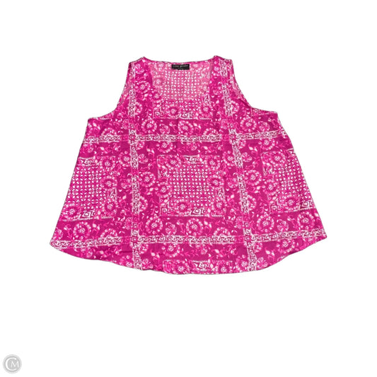 Top Sleeveless By Lane Bryant In Pink, Size: 16