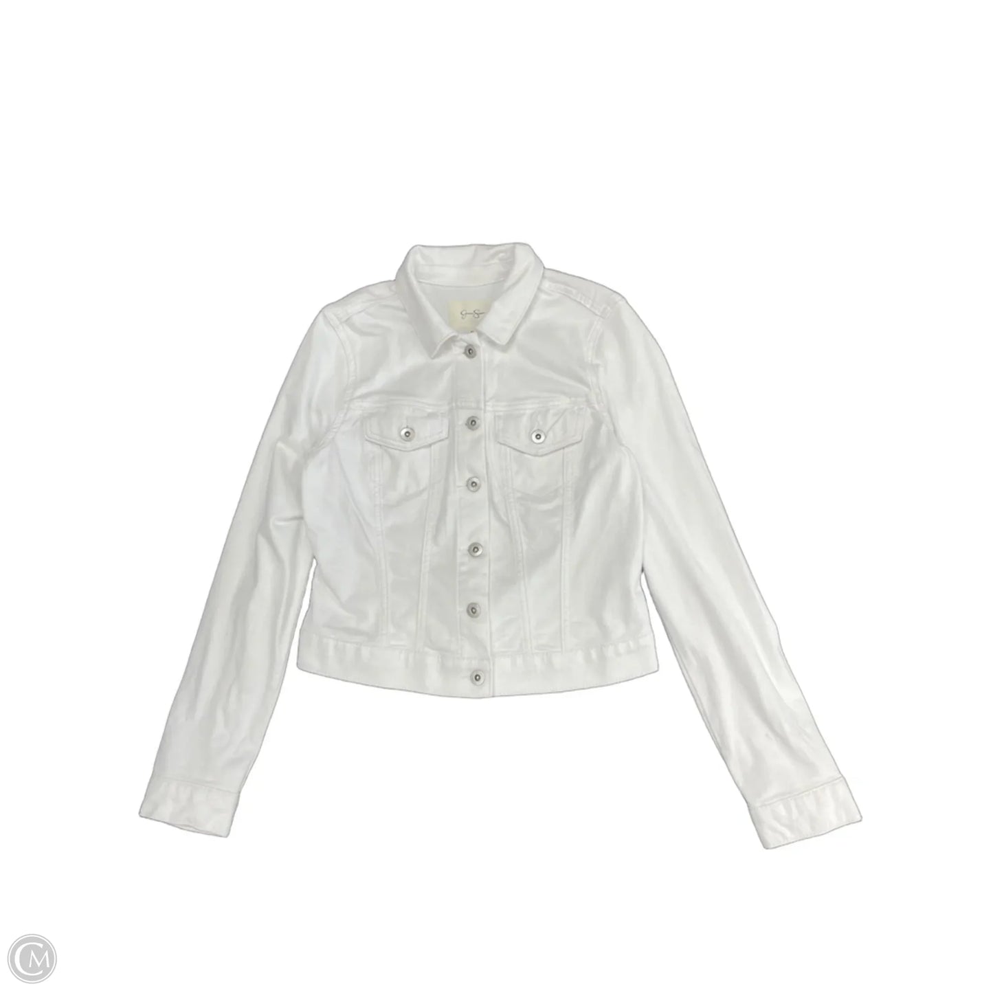 Jacket Denim By Jessica Simpson In White, Size: M