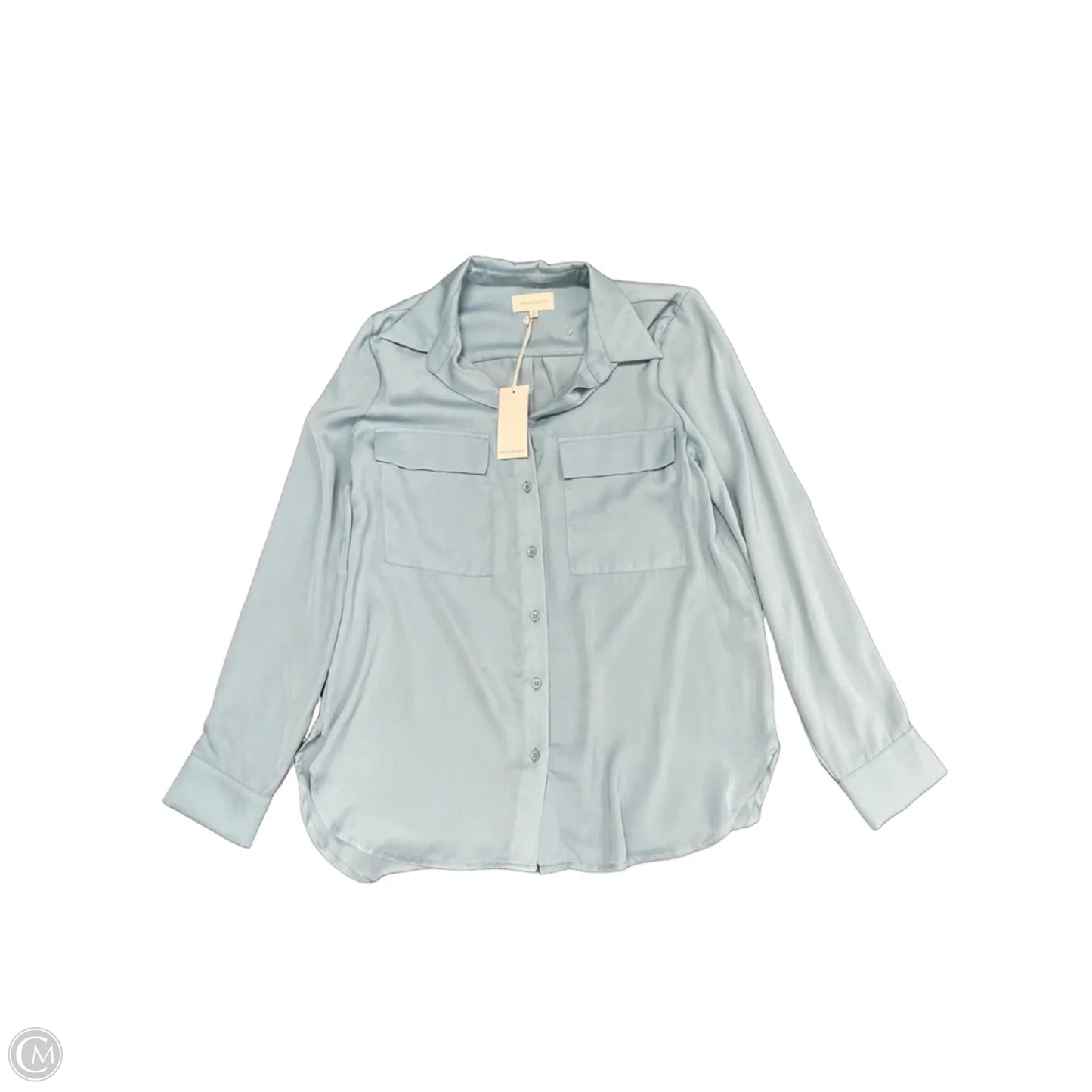 Blouse Long Sleeve By Melloday In Beige, Size: S