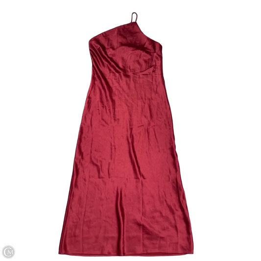 Dress Casual Midi By Express In Maroon, Size: M