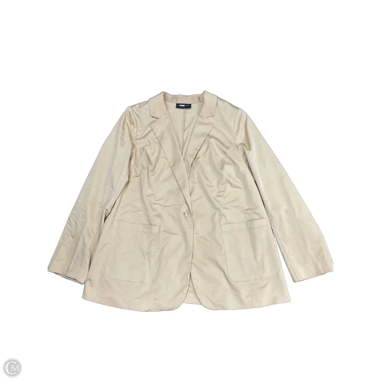 Blazer By Lane Bryant In Beige, Size: 18
