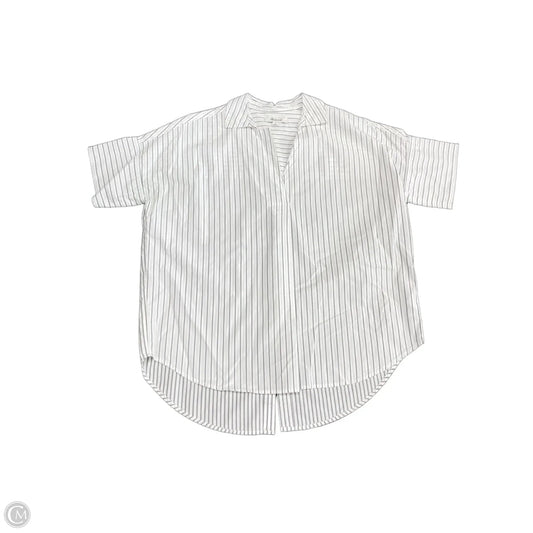 Top Short Sleeve By Madewell In Striped Pattern, Size: Xs