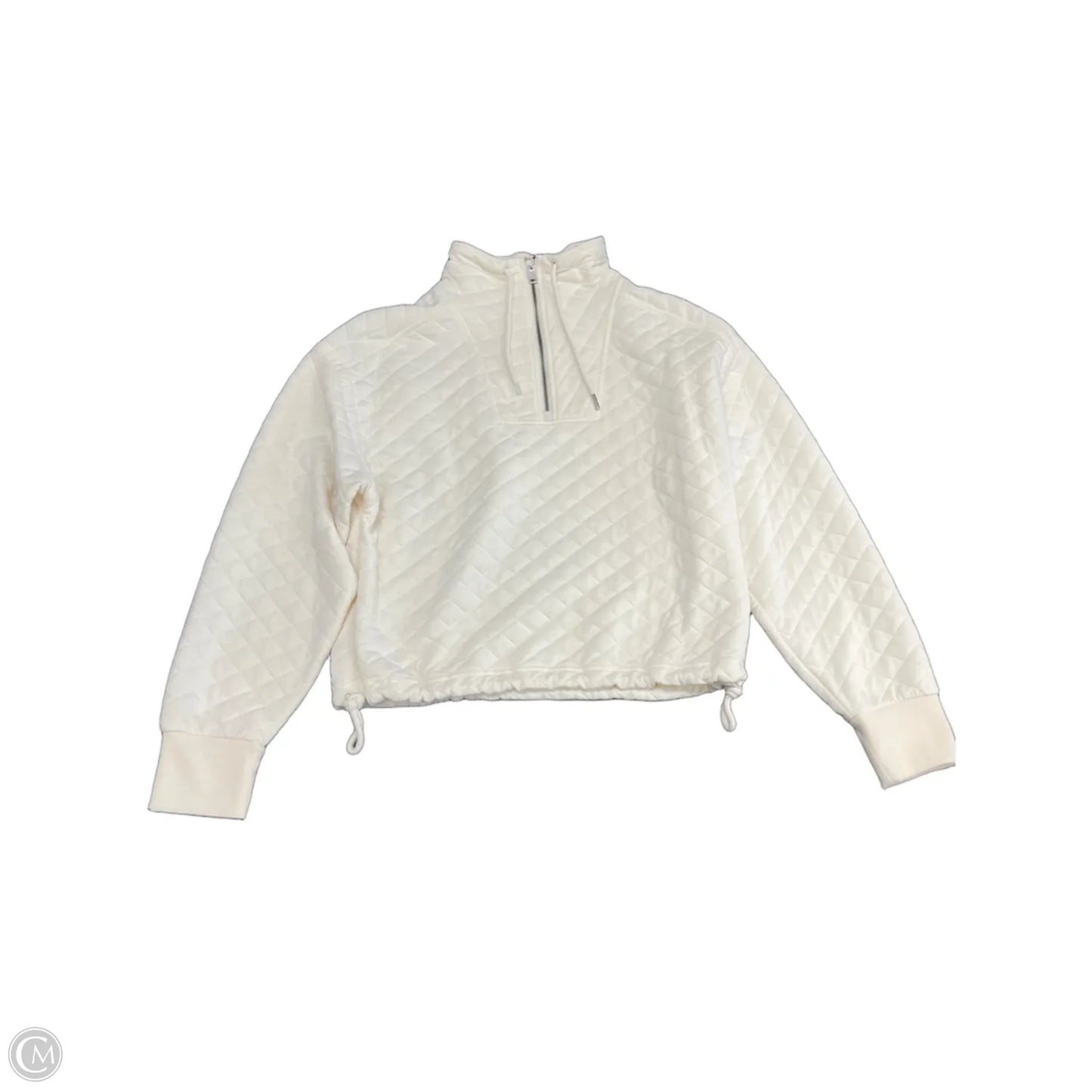 Sweatshirt Collar By Dsg Outerwear In Cream, Size: S