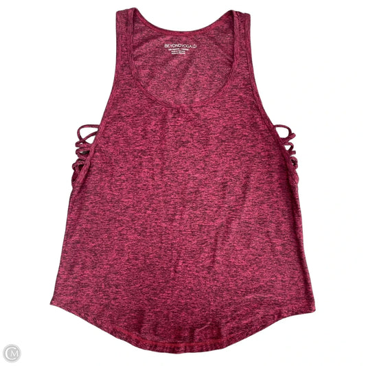 Athletic Tank Top By Beyond Yoga In Maroon, Size: S