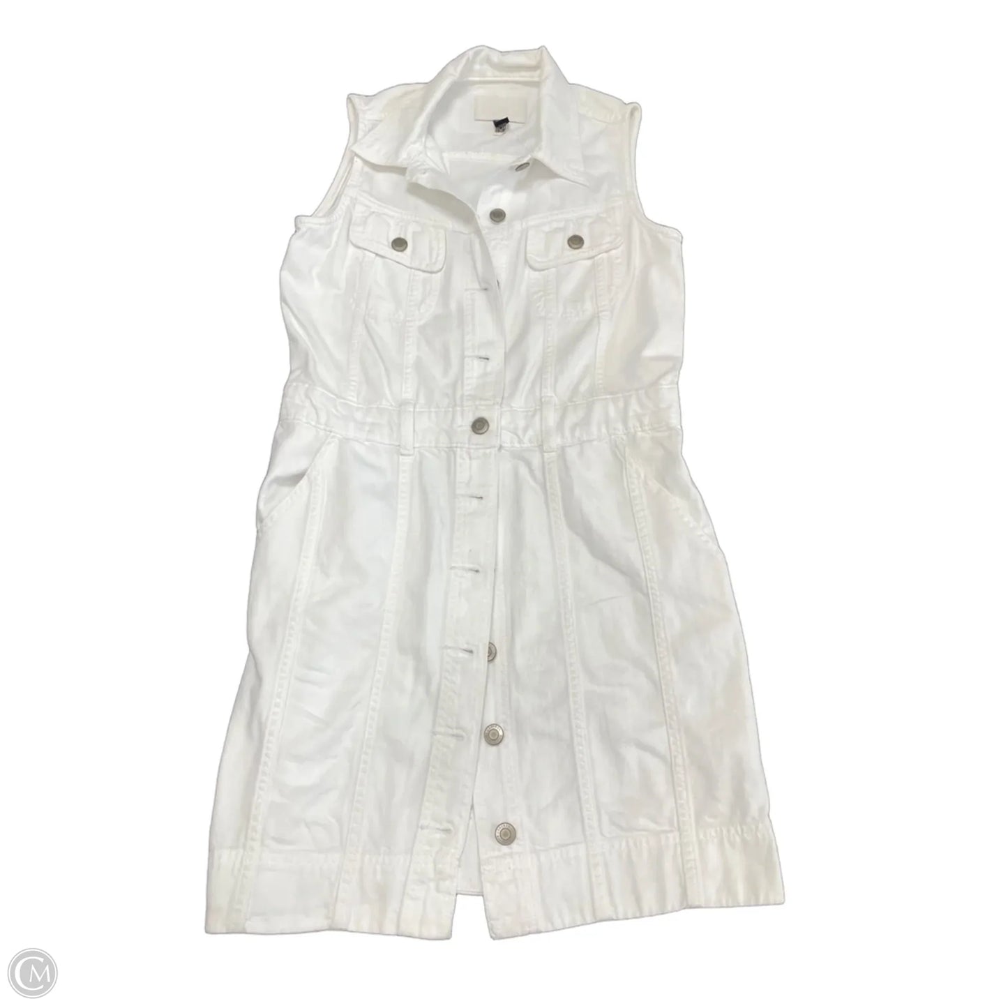 Dress Casual Short By Ralph Lauren In White Denim, Size: 8
