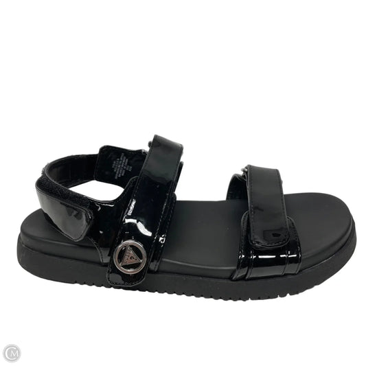 Sandals Flats By Guess In Black, Size: 9.5