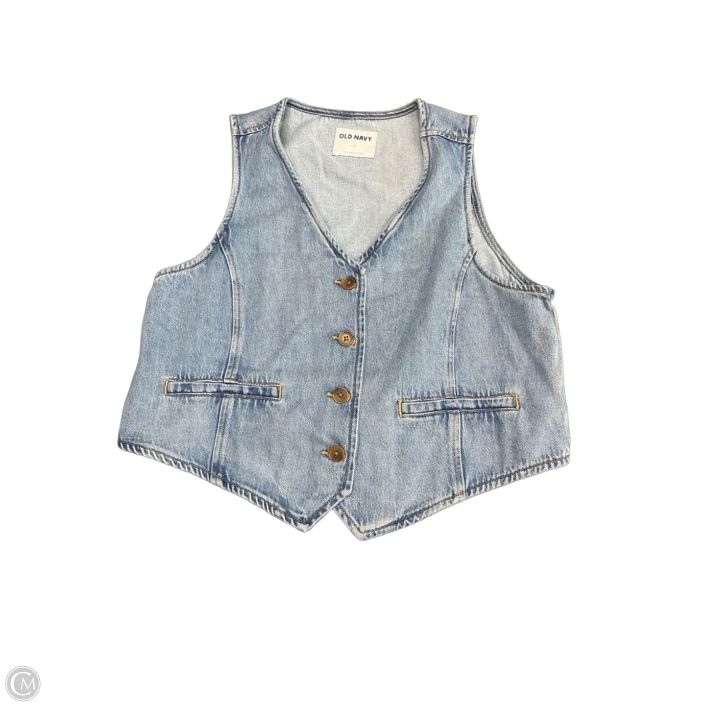 Vest Other By Old Navy In Blue Denim, Size: L