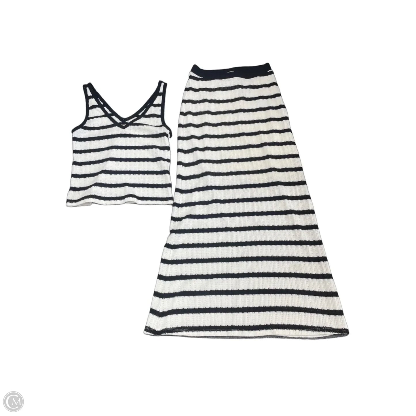 Skirt Set 2pc By Universal Thread In Black & White, Size: S