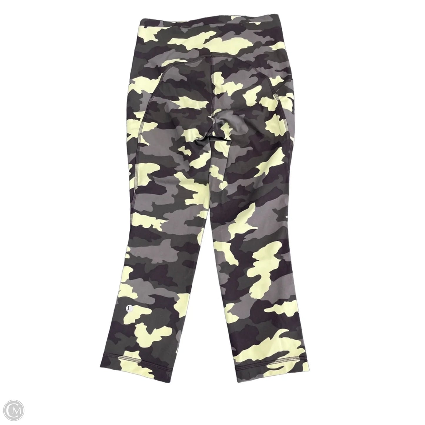 Athletic Leggings Capris By Lululemon In Camouflage Print, Size: 4