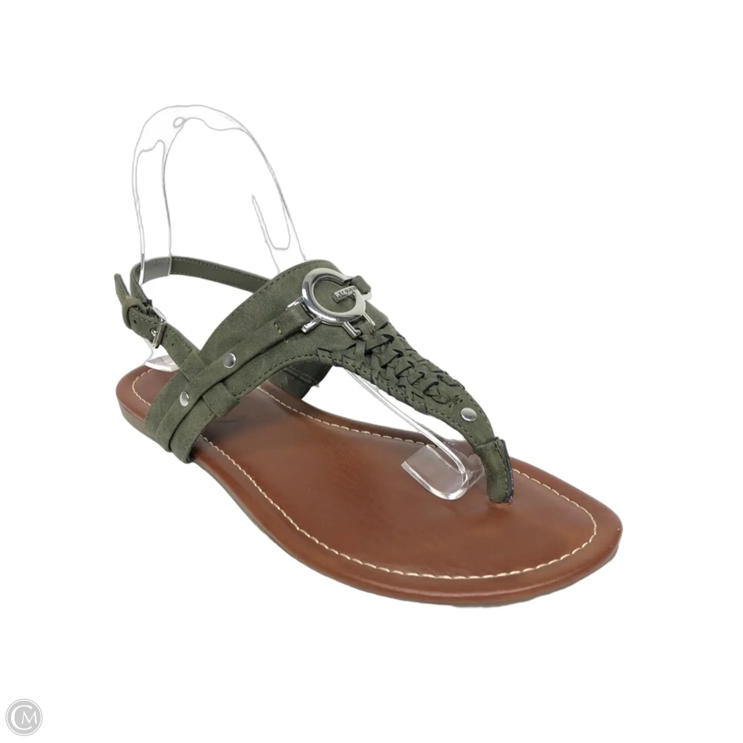 Sandals Flats By G By Guess In Green, Size: 7.5