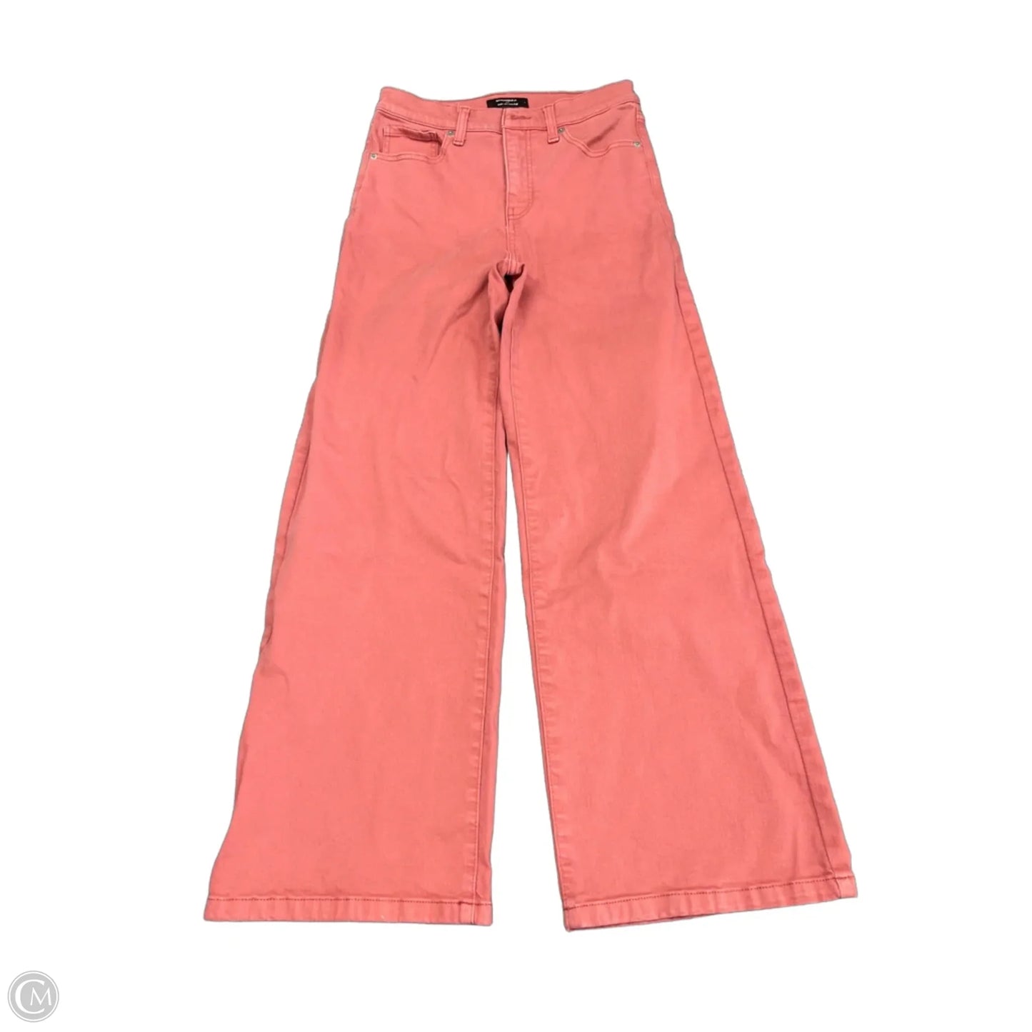 Jeans Wide Leg By Banana Republic In Red Denim, Size: 4