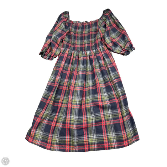 Dress Casual Midi By She + Sky In Plaid Pattern, Size: 1x