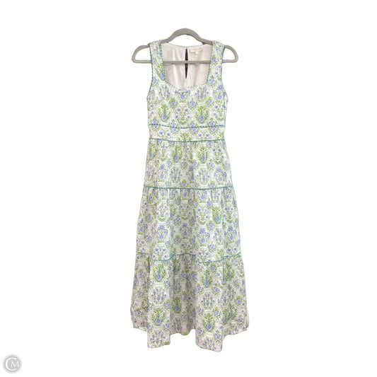 Dress Casual Midi By Entro In Green & Purple, Size: S