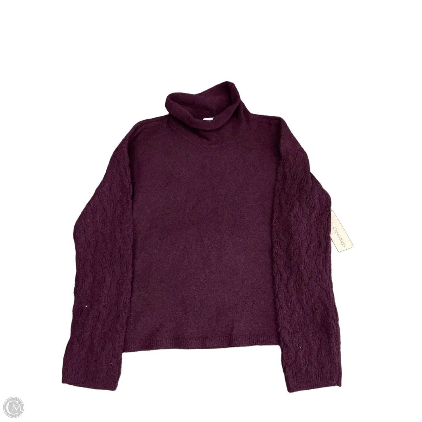 Sweater By Calvin Klein In Purple, Size: S