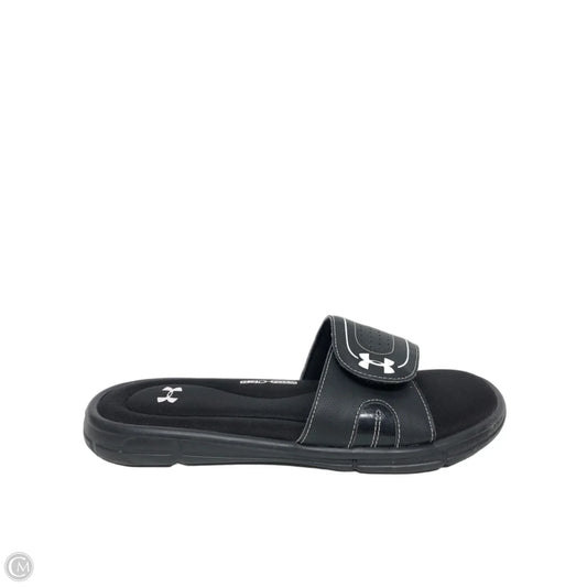 Sandals Sport By Under Armour In Black, Size: 11