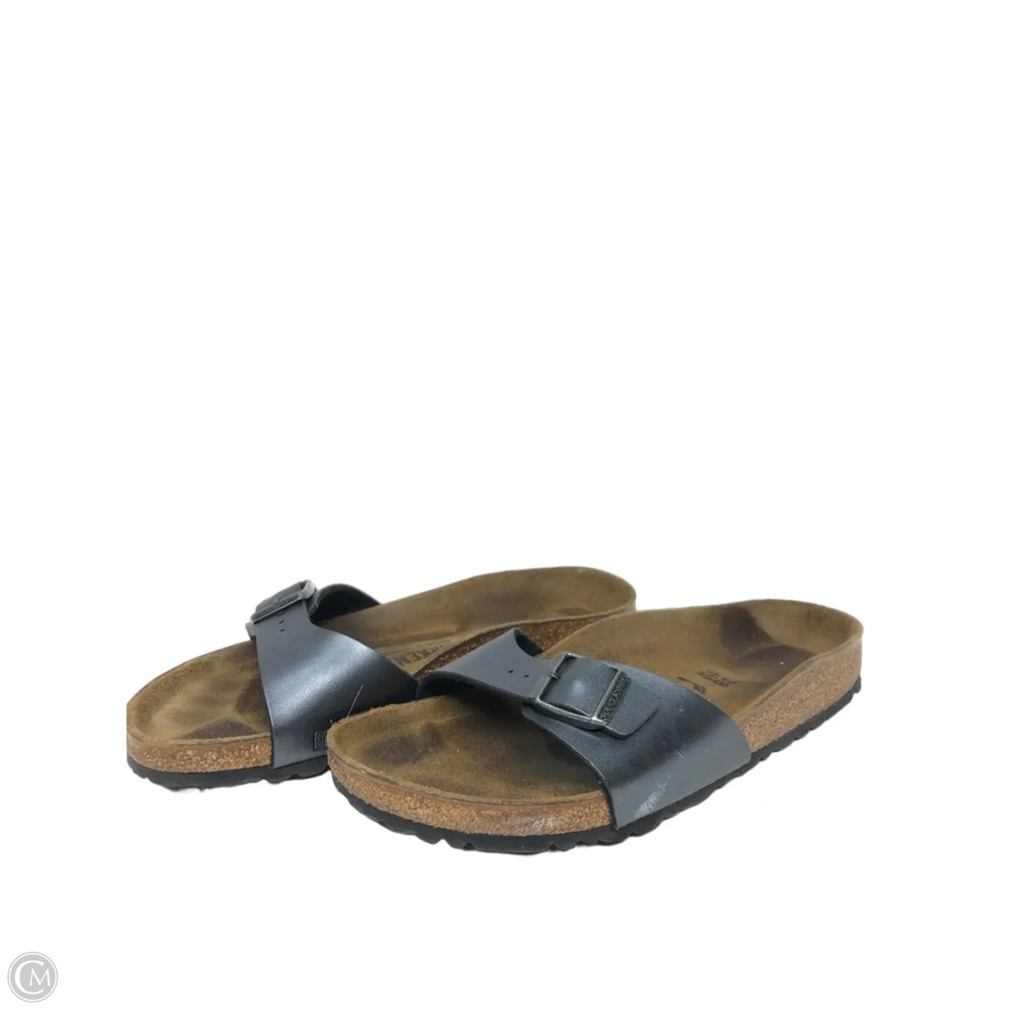 Sandals Flats By Birkenstock In Grey, Size: 7