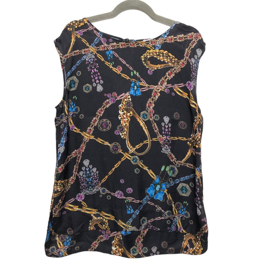 Multi-colored Blouse Sleeveless Chaus, Size L