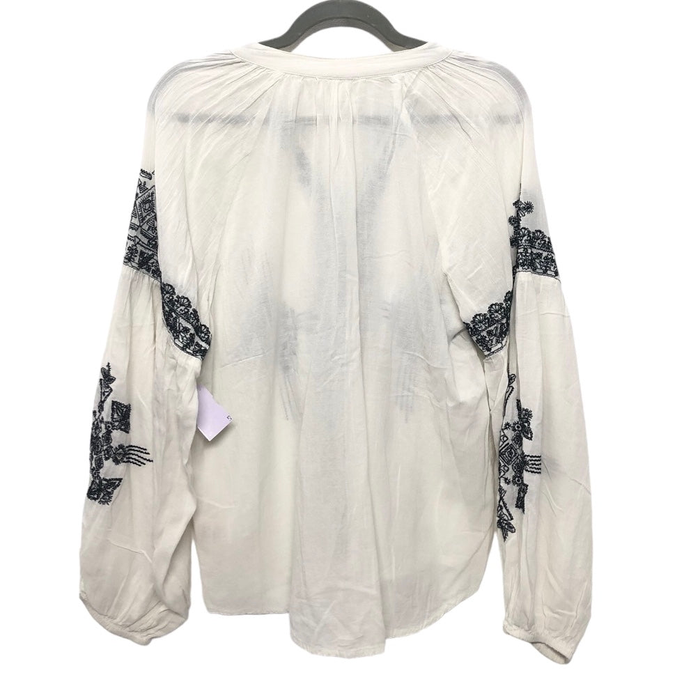 White Top Long Sleeve Maeve, Size M