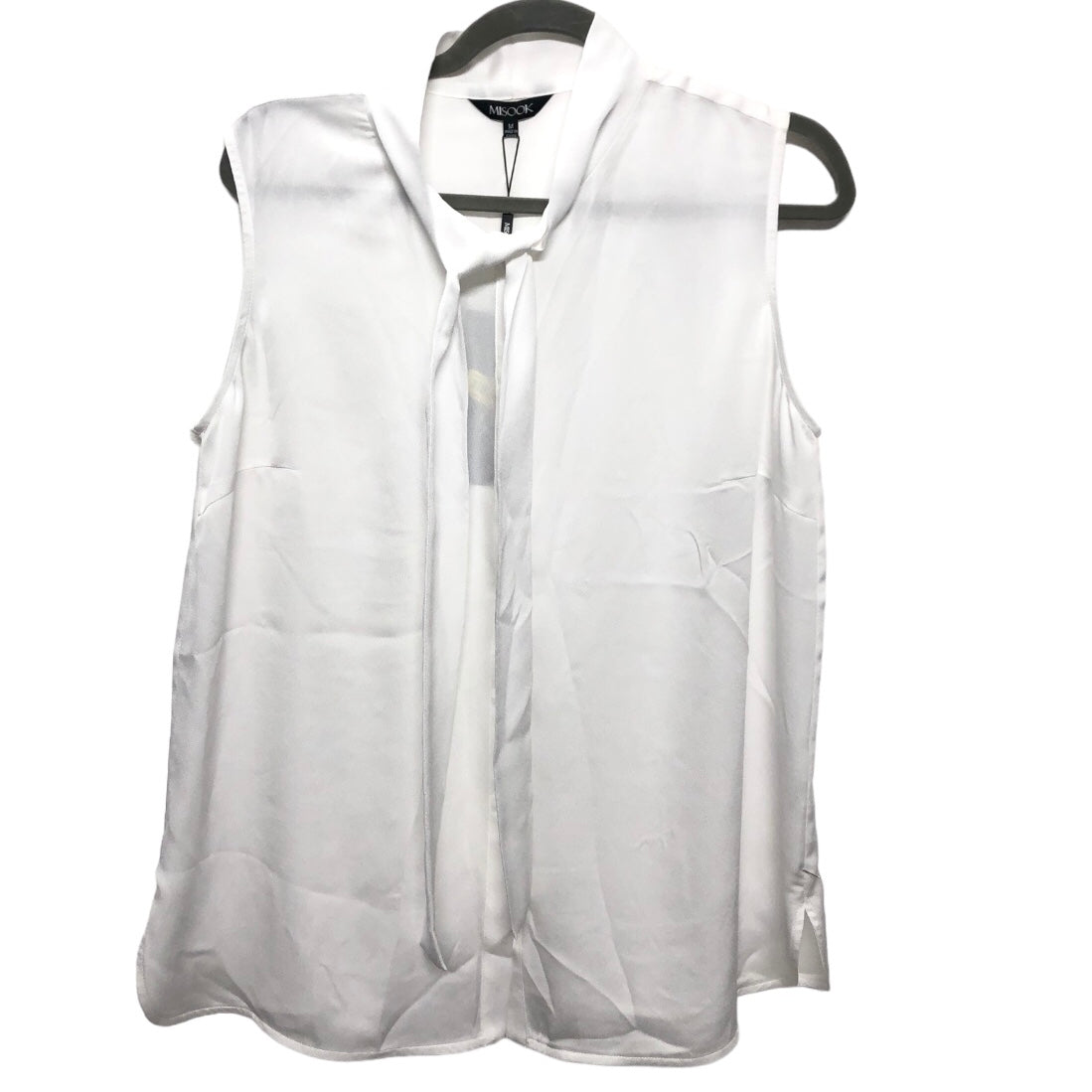 White Blouse Sleeveless Misook, Size M