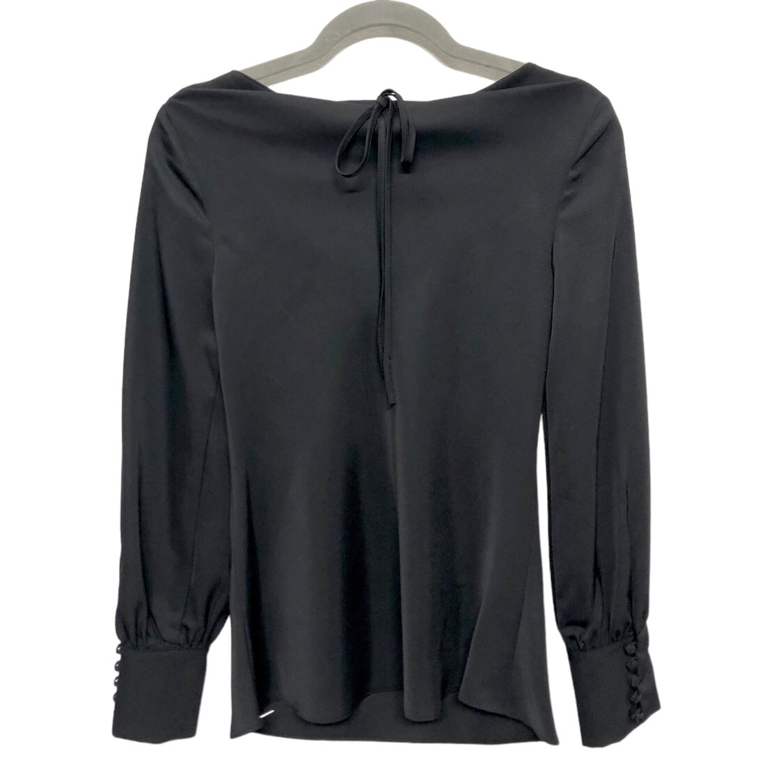 Black Blouse Long Sleeve Antonio Melani, Size Xs