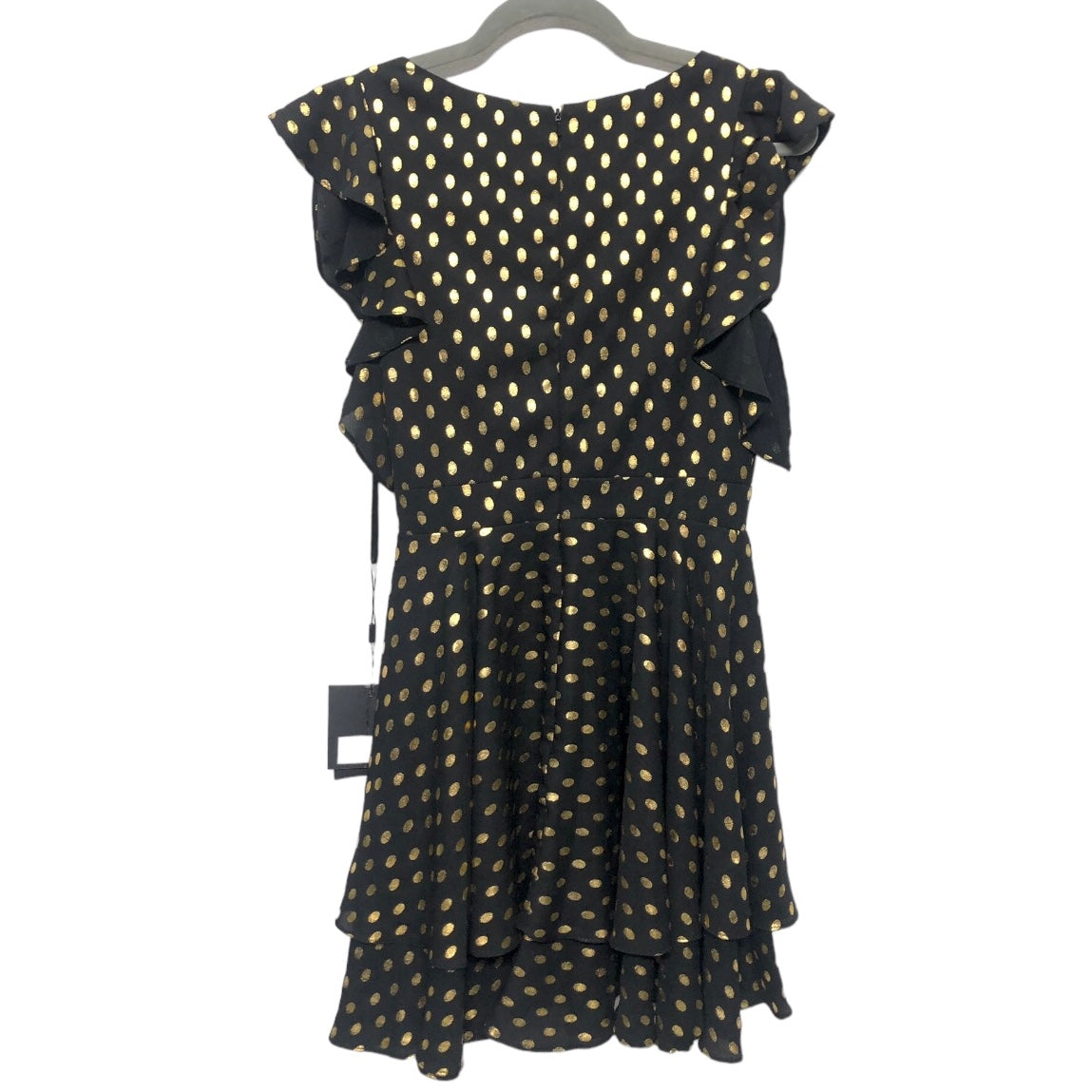 Black & Gold Dress Casual Short Cma, Size 4