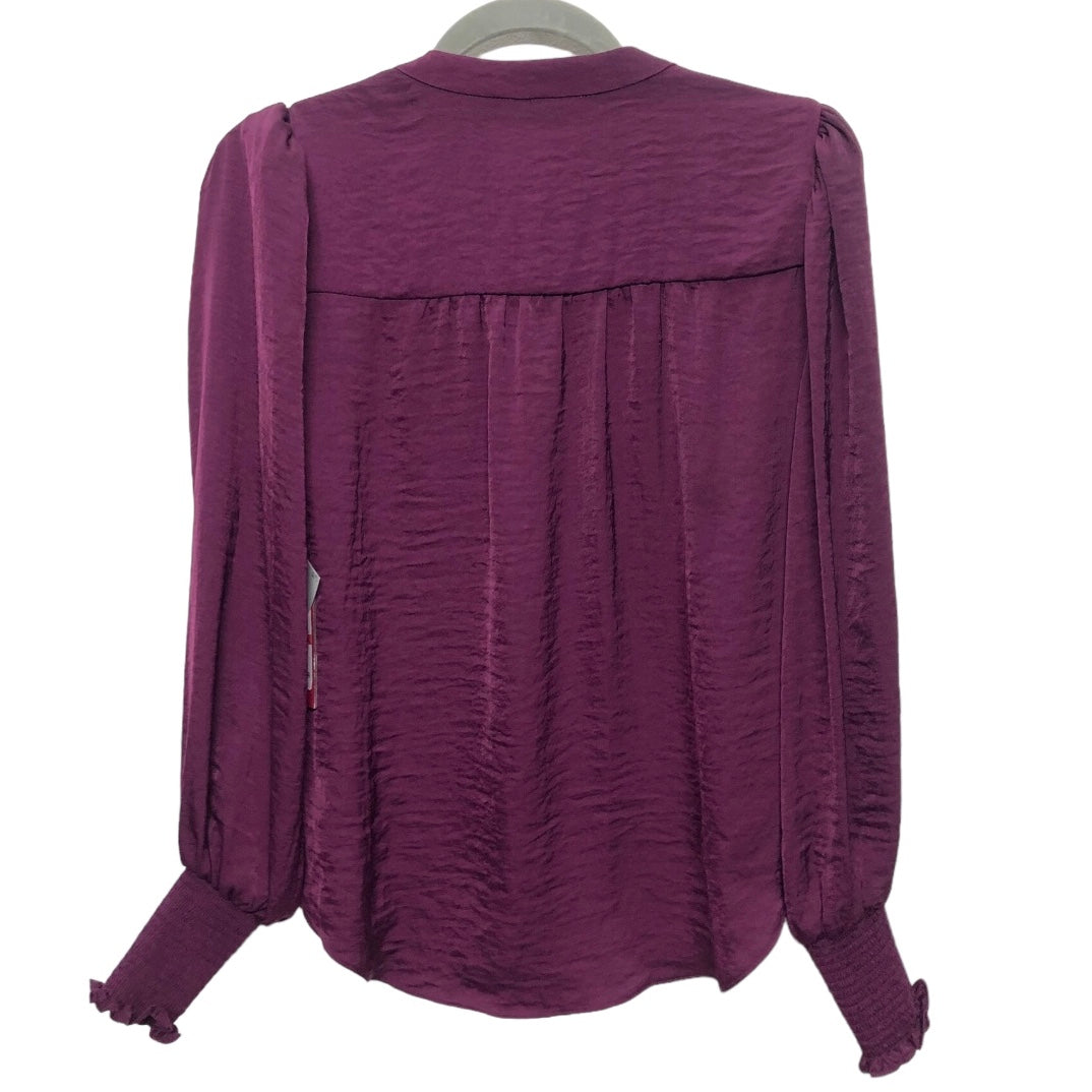 Purple Blouse Long Sleeve Vince Camuto, Size Xs