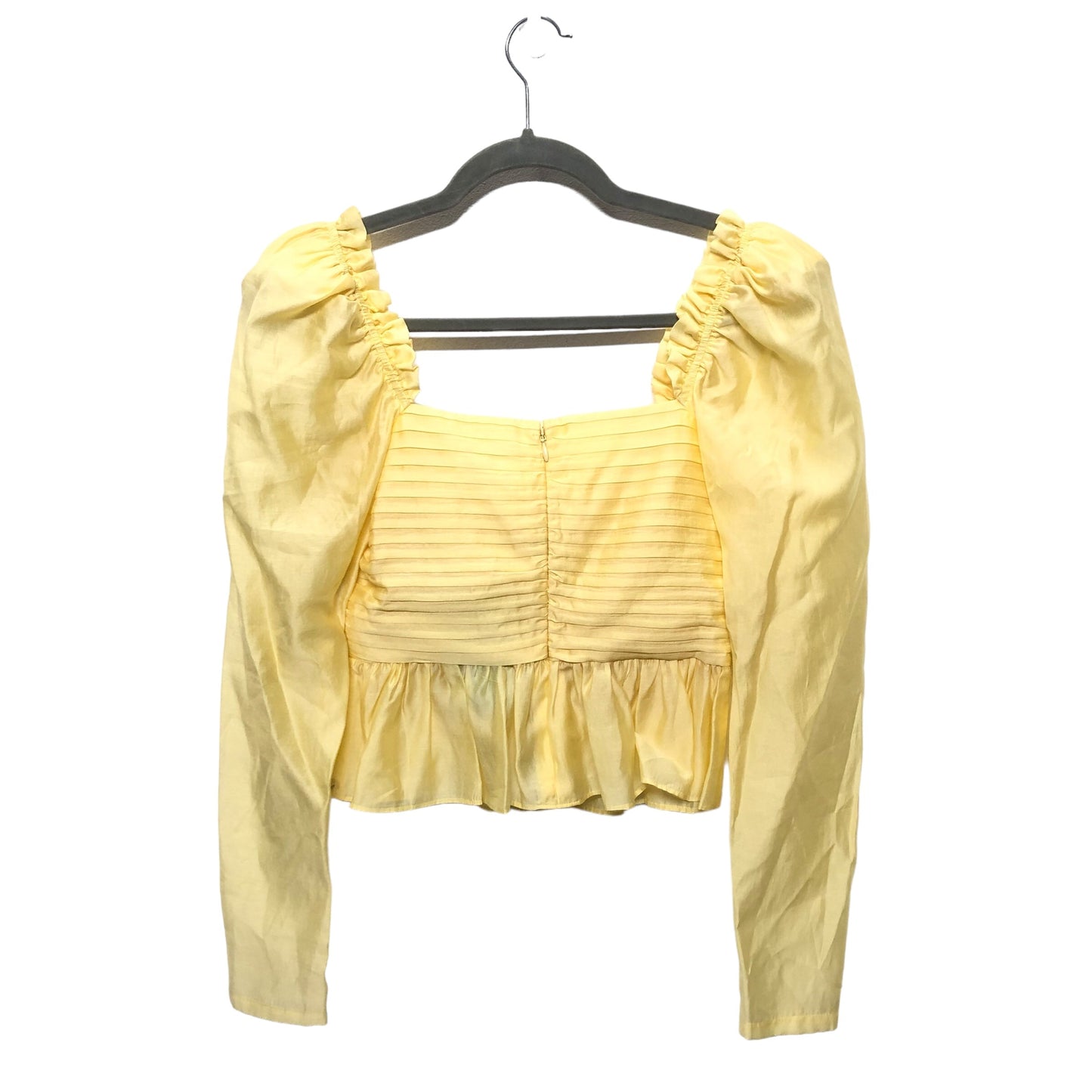 Yellow Blouse Long Sleeve Antonio Melani, Size 0