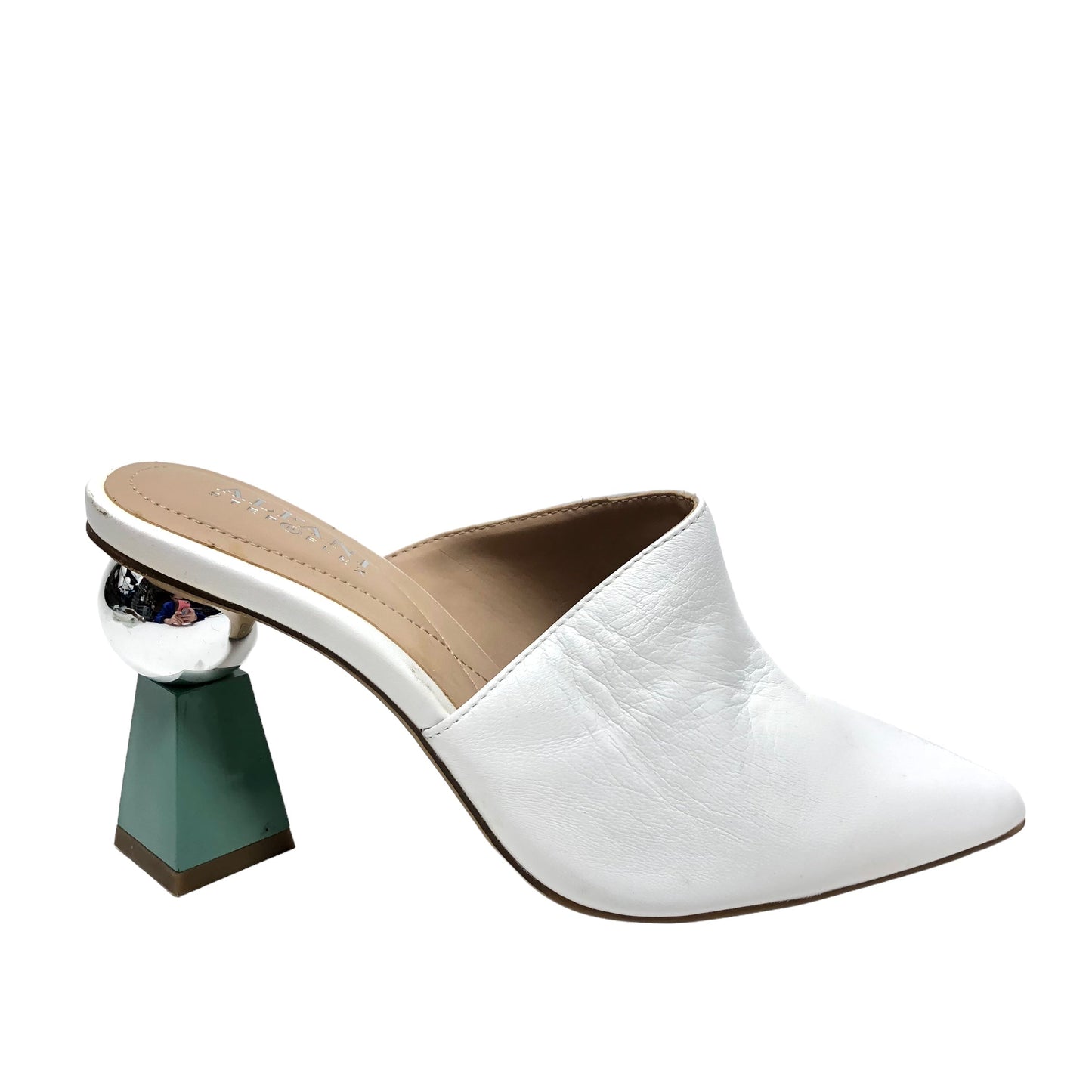 White Shoes Heels Block Alfani, Size 5