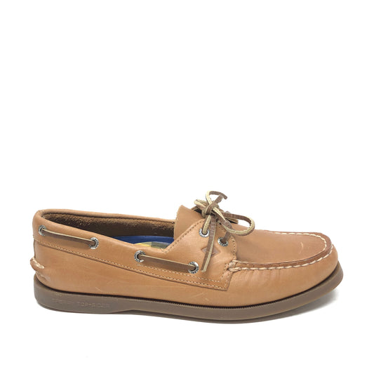 Tan Shoes Flats Sperry, Size 7.5