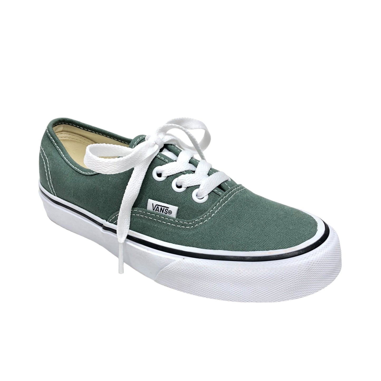 Green Shoes Sneakers Vans, Size 5.5