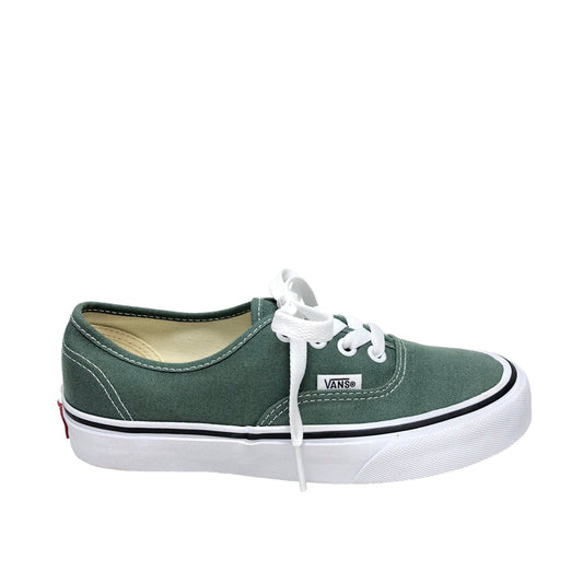 Green Shoes Sneakers Vans, Size 5.5