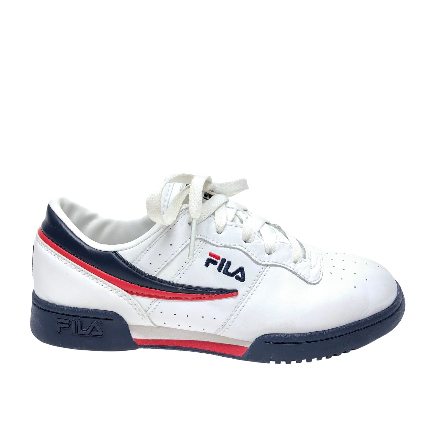 Blue & Red & White Shoes Sneakers Fila, Size 7.5