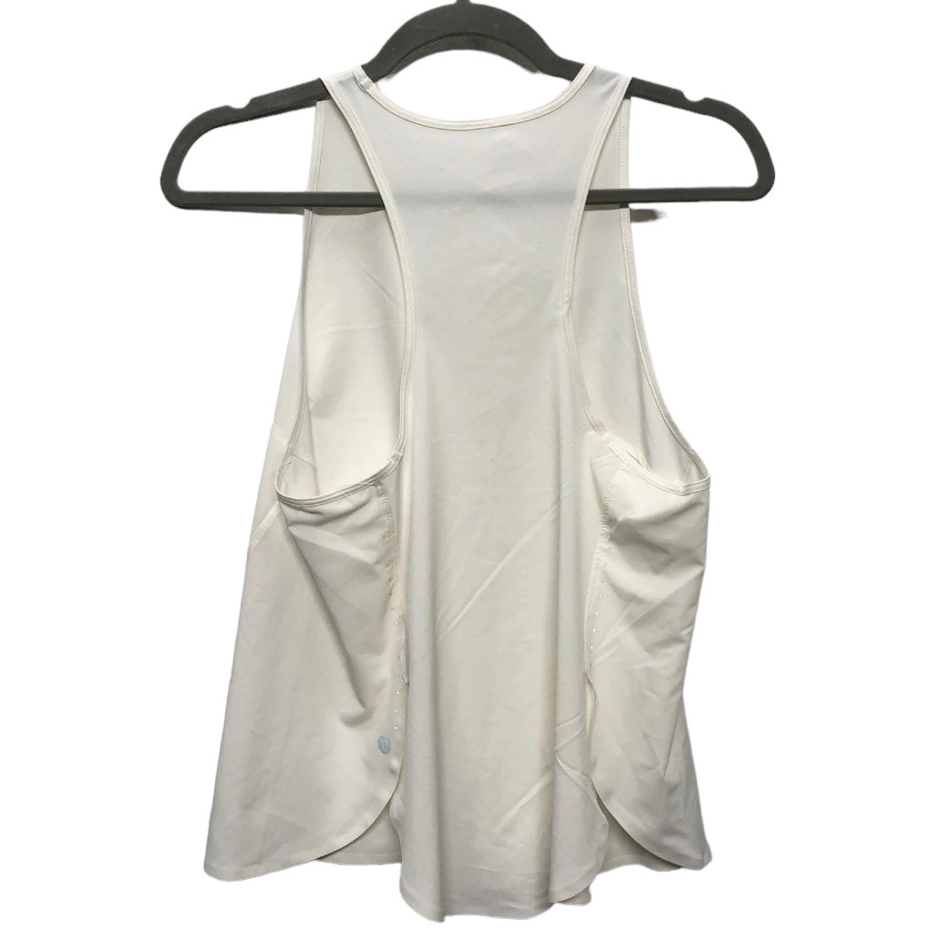 Athletic Tank Top By Lululemon In Ivory, Size: 4