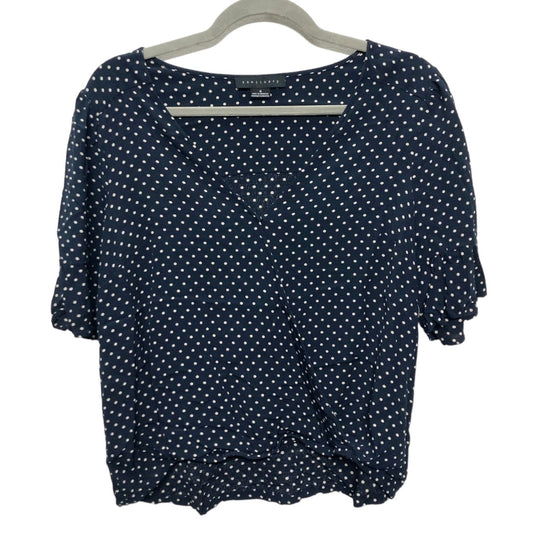 Blouse Short Sleeve By Sanctuary In Navy, Size: S